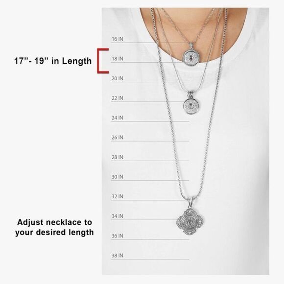 Snaps Bling Necklace Interchangeable Adjustable Snap Jewelry Button Charms New - Picture 2 of 4